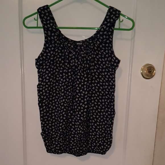 Nuon | Black and White Patterned Tank Top - Picture 1 of 3